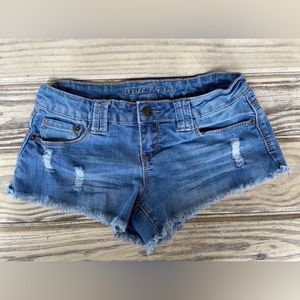 Wishful Park Distressed Jean Cut-Off Shorts